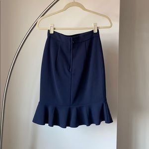 H&M fitted skirt - navy